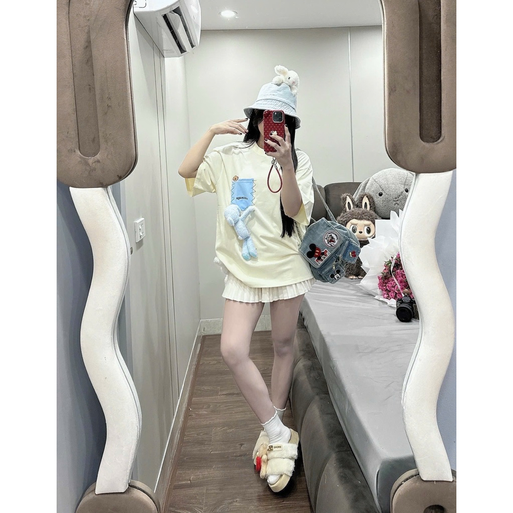 เสื้อยืด 13De marzo เสื้อกระเป๋าสีสุดน่ารัก