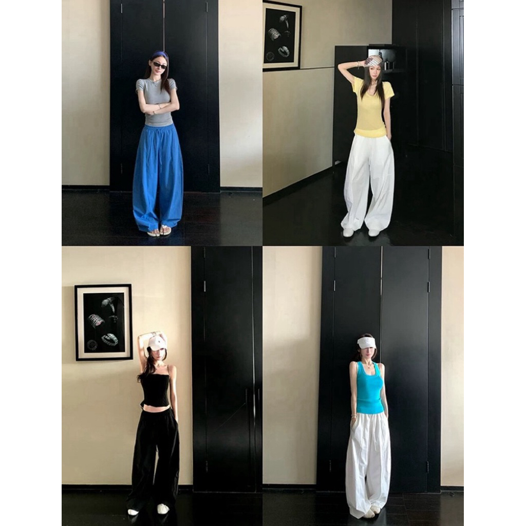 กางเกงถุงทําจากวัตถุดิบที่เย็นสบายและไดนามิก Y.JIA STUDIO @LienorderChina Y26-8852