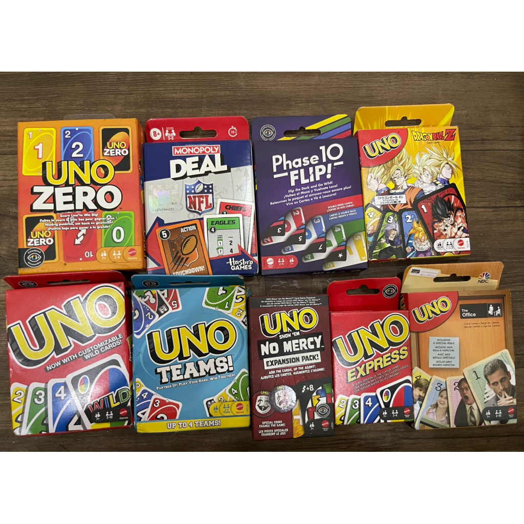 ชุดการ์ดเกม Mattel Uno ของแท้
