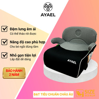 Ghế Ngồi Booster Ô Tô Cho Bé Chuẩn Quốc Tế Chính Hãng AYAEL BFL310 Đạt I-Size R129 (Cao trên 125cm)