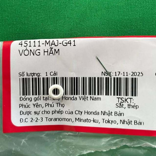 Future neo 125, Fu x, Fu 2 แหวนล็อคผ้าเบรคน้ํามัน CODE 45111-MAJ-G41