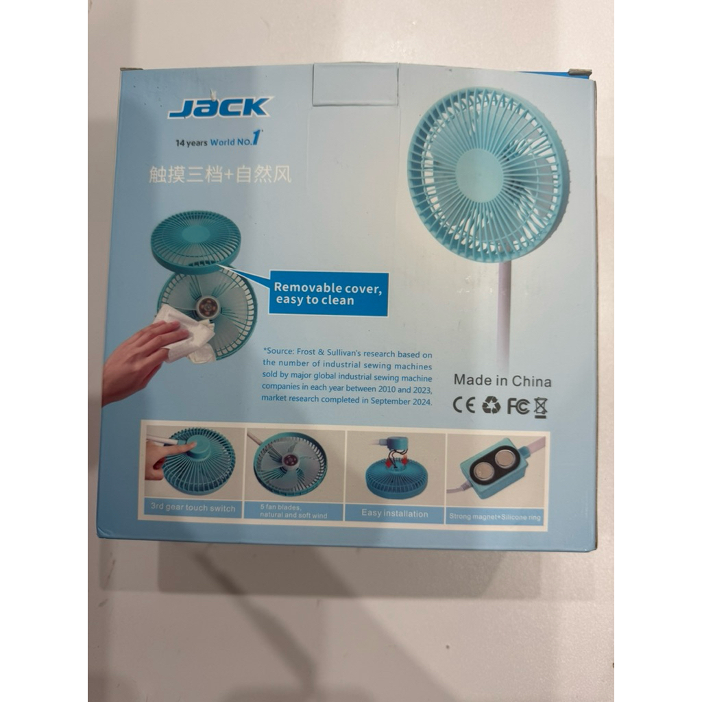 พัดลมจักรเย็บผ้า Jack 9W