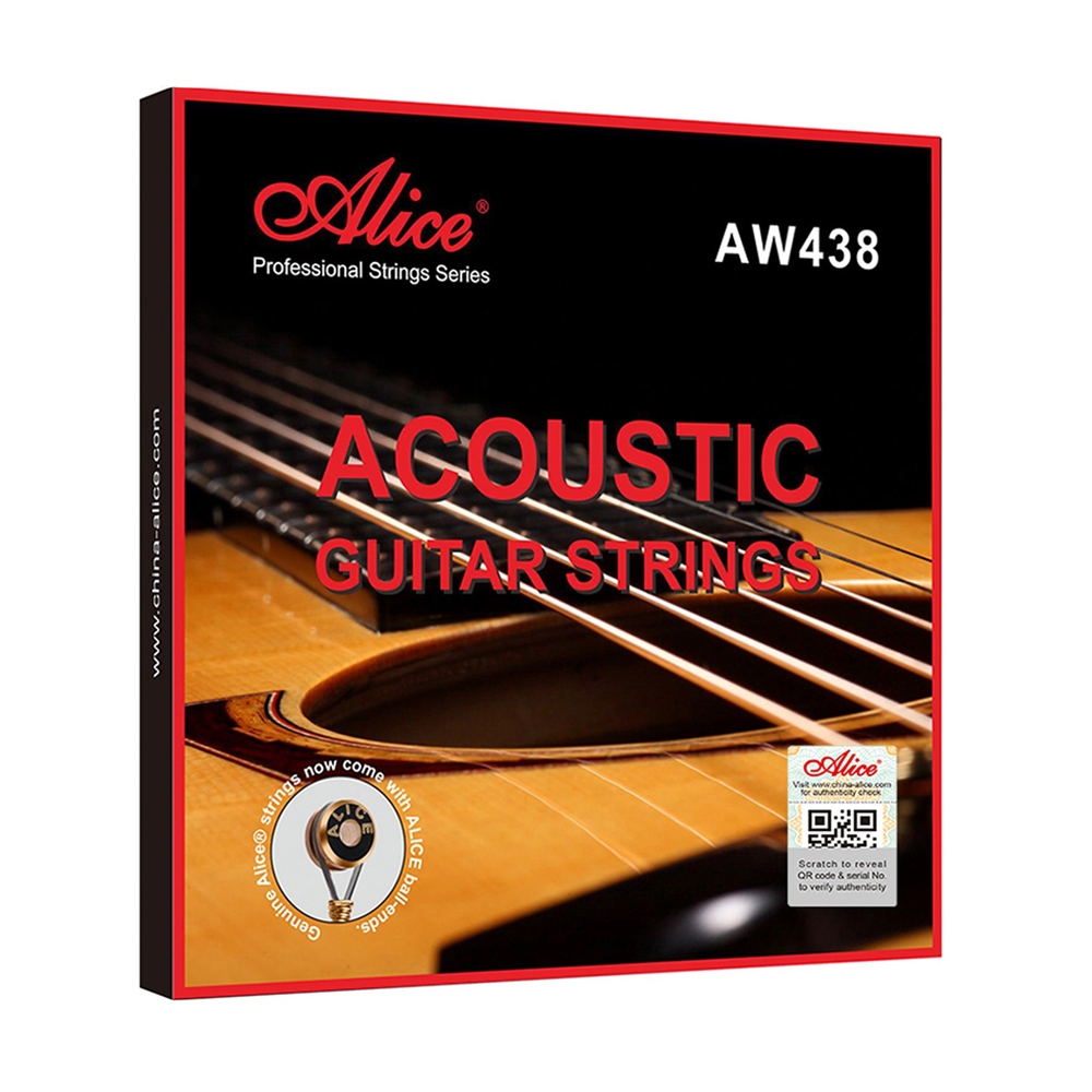 สายกีต้าร์โปร่ง Alice AW438 ของแท้ 11-52