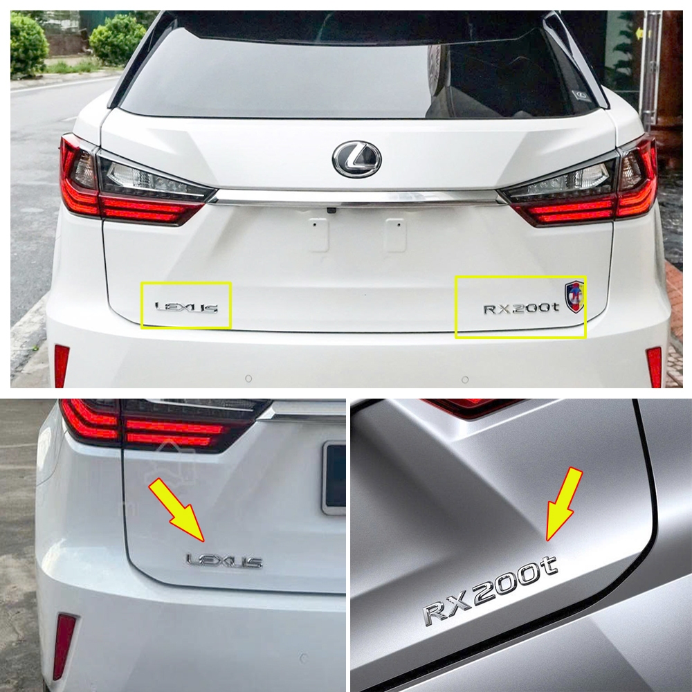 Lexus RX200t ตัวอักษรนูนสําหรับสติกเกอร์ด้านหลัง Lexus - Lexus RX200t สติกเกอร์ตัวอักษรสําหรับ Lexus