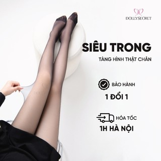 Quần Tất Siêu Trong Suốt Siêu Mỏng Tàng Hình Thật Chân DOLLY SECRET T39