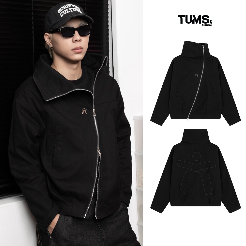 เสื้อแจ็คเก็ต | TUMS CROSS JACKET CROSS ZIPPER WITH 2 CANVAS HEADS