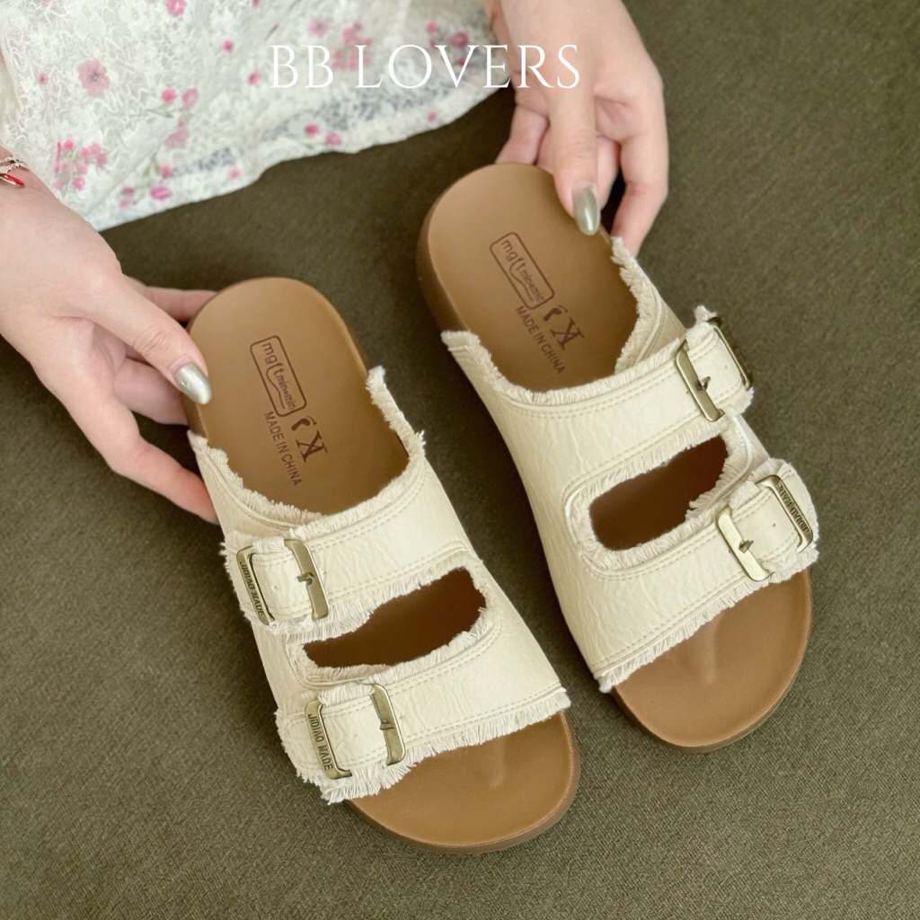 BB LOVERS Buckle Flat Sandals 892-11