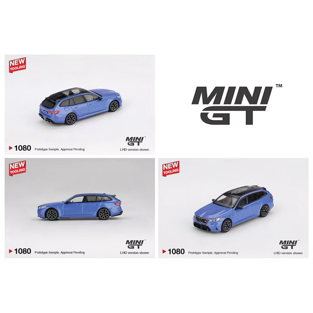 โมเดลรถขนาดเล็ก GT MGT01080 BMW M5 Touring Marina Bay Blue Metalic