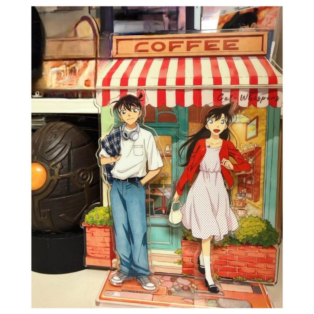 Mica Standee Model Shinichi Kudo & Ran Mouri – Anime Detective Conan 3 ชั้น ขนาด 11 ซม.