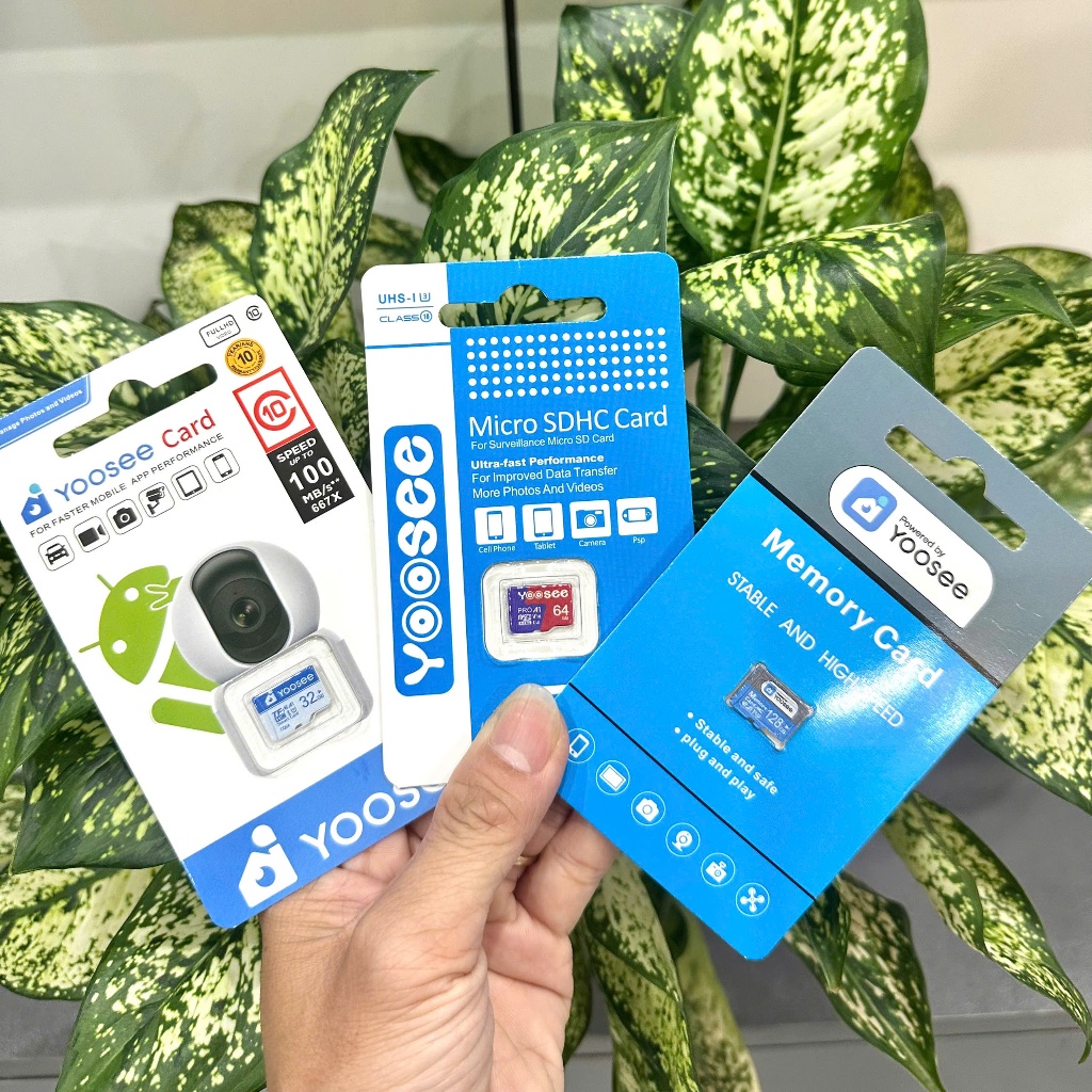 Yoosee Pro การ์ดหน่วยความจํา 128G - 64GB - มาตรฐาน U3 ความเร็วสูง 32GB ของแท้เฉพาะสําหรับการติดตั้งก