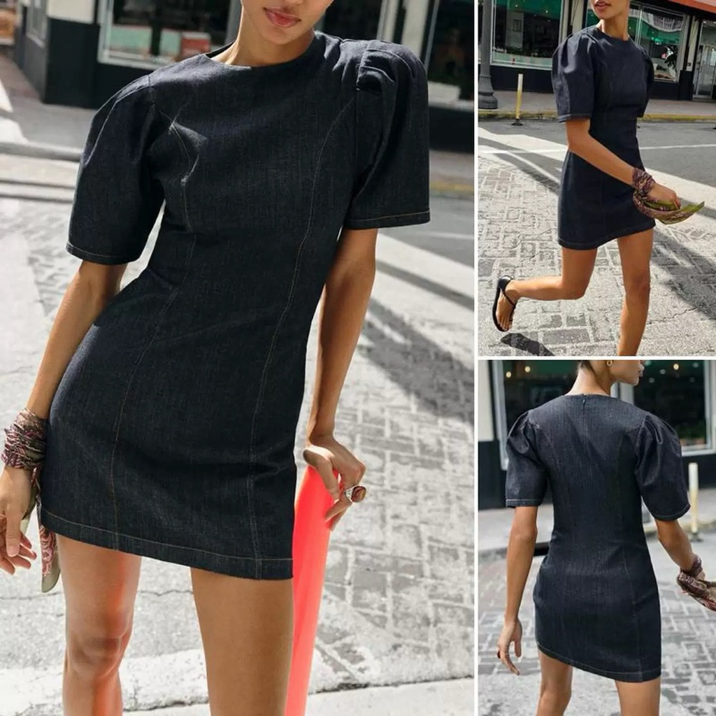 ZR 3026 BEEF DENIM DRESS