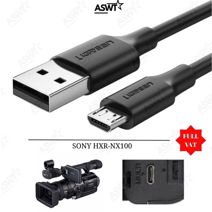 สาย USB สําหรับ SONY HXR-NX100 HXR NX100 camcorder สําหรับการส่งข้อมูล - FULL VAT