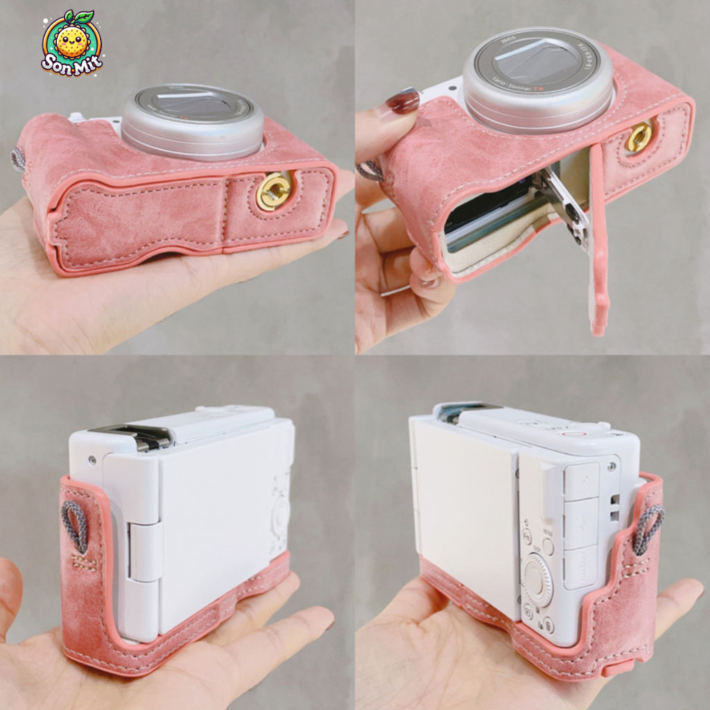 [AVAILABLE HN] เคสหนัง PU ป้องกันสําหรับกล้อง Sony ZV1F, Sony ZV-1M2