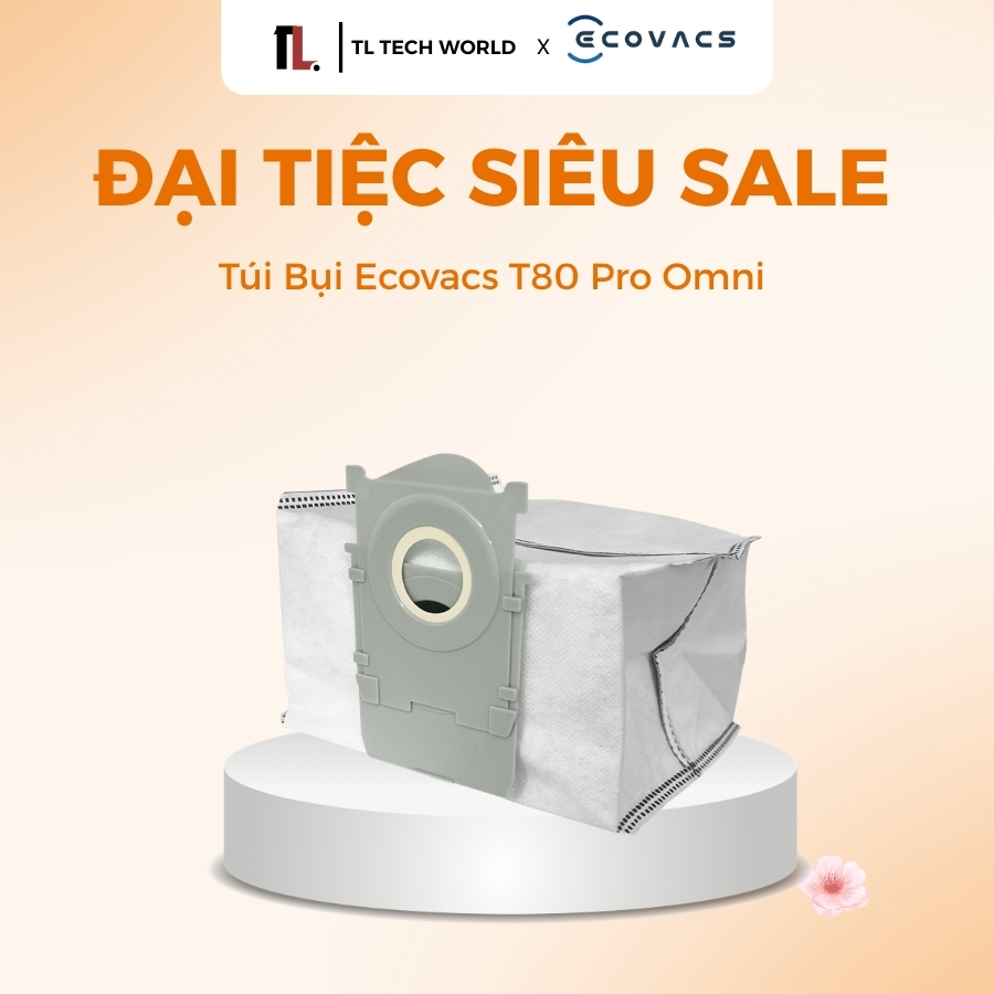[ของขวัญไม่ใช่ซ้าย] Ecovacs T80 Pro Omniถังขยะกระเป๋า - ลดกลิ่นและฆ่าเชื้อได้อย่างมีประสิทธิภาพ - TL