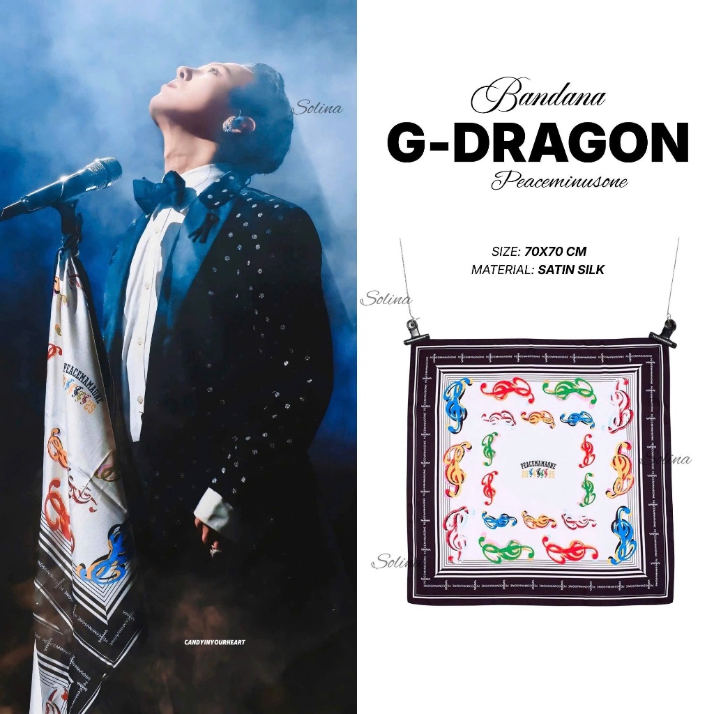 G-DRAGON SCARF, G-DRAGON BANDANA, G-DRAGON BANDANA SCARF, GD SCARF, GD BANDANA
