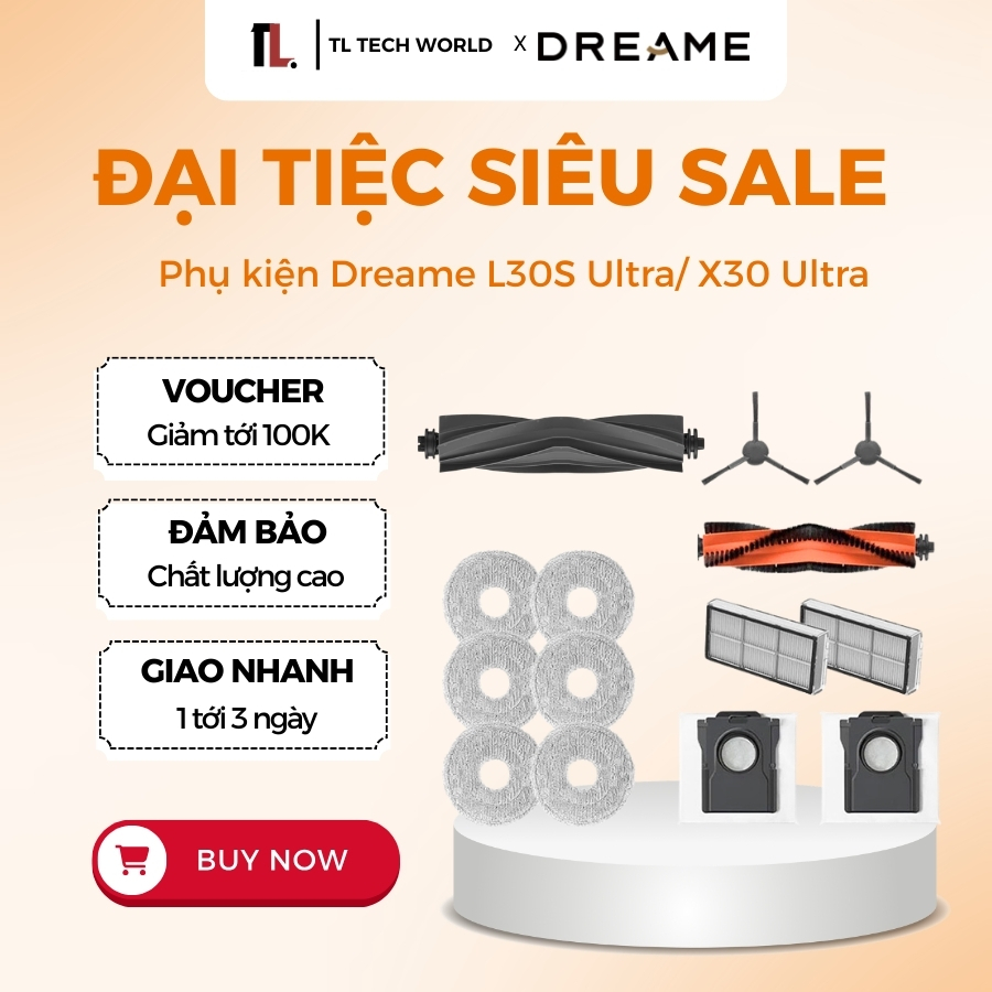 Dreame X30 Ultra อุปกรณ์เสริมสําหรับเครื่องดูดฝุ่นหุ่นยนต์ - สินค้าคุณภาพ - พรีเมี่ยม 100% - TL Tech