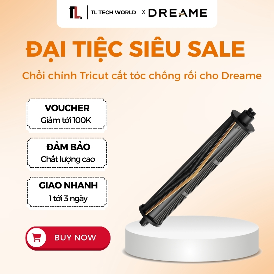 Tricut Dreame Main Brush for Robot Vacuum Cleaner - ผมตัดเอง กันพันกัน - สินค้าพรีเมี่ยม 100% - TL T