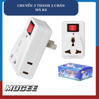 Phích cắm chuyển đổi đa năng MY-K4 1 ra 3, có công tắc, có đèn báo