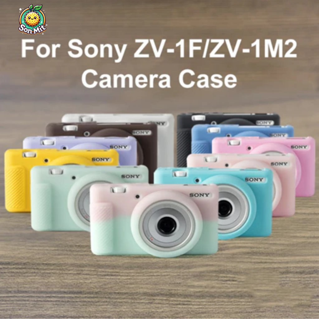 สีทึบซิลิโคนอ่อนนุ่มสําหรับ sony zv-1f zv1f zv-1 ii zv-1 mark ii zv1f zv1m2 dslr สี