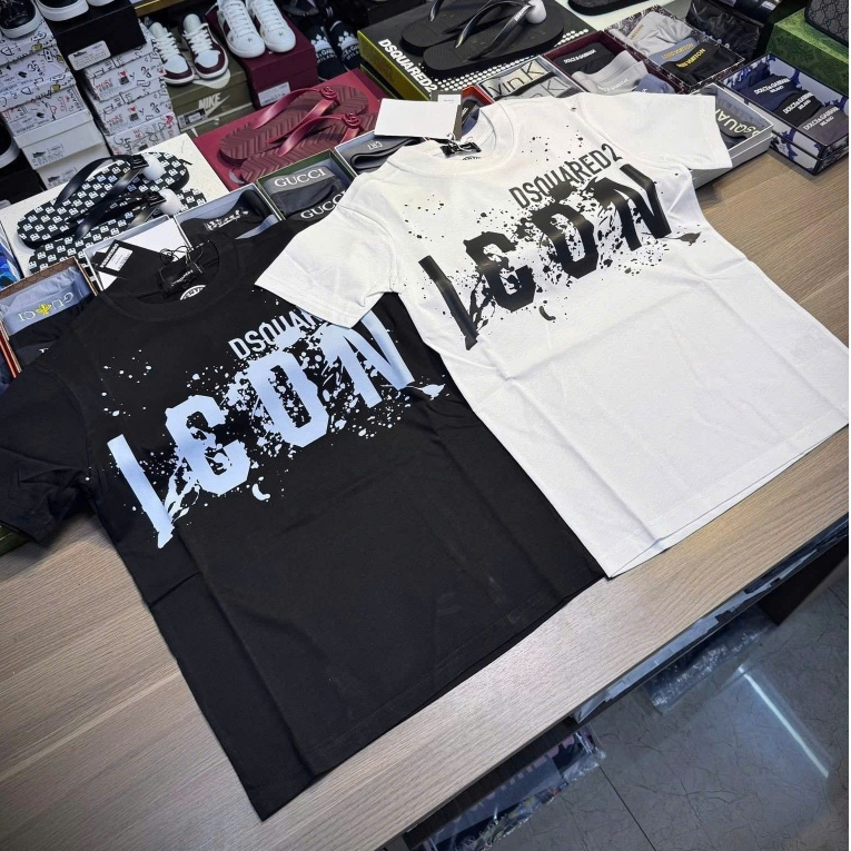 เสื้อยืดผู้ชาย DSQ ICON ลาย Sharp - เสื้อยืด DSQ พร้อมวัสดุยืดสุดเท่