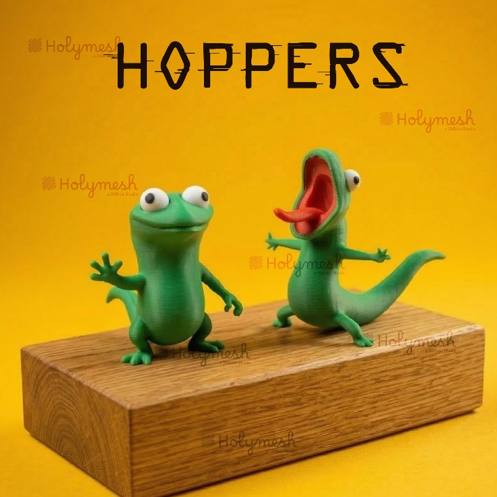 TRI [Lifeless Series] Hoppers Lizard Model - Tom Lizzard - Hoppers Disney Pixar 3D พิมพ์สี - Holymes