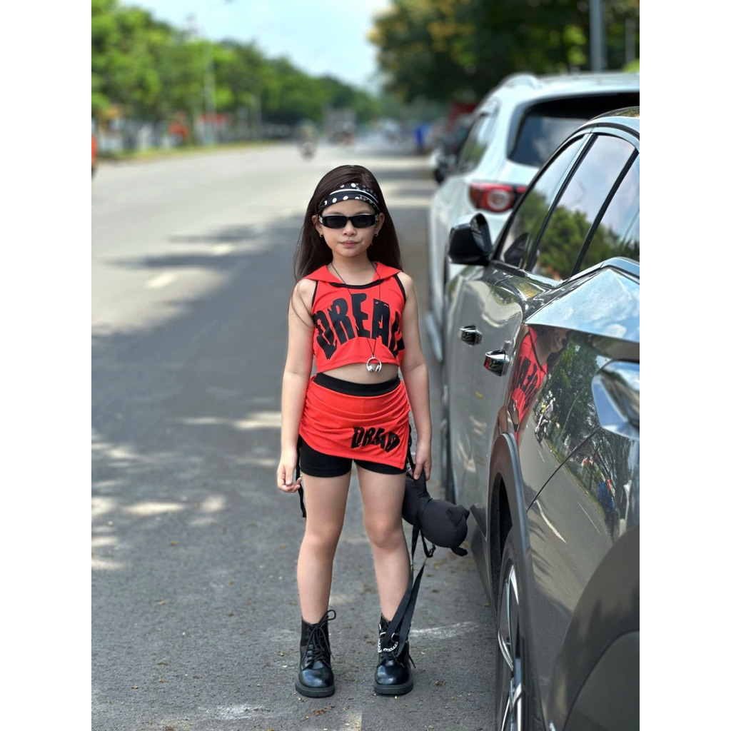 (DESIGNER) TB999 ชุดสีส้มส่วนบุคคลพร้อมกางเกงและกระโปรงสําหรับเด็กทารก 7-40kg