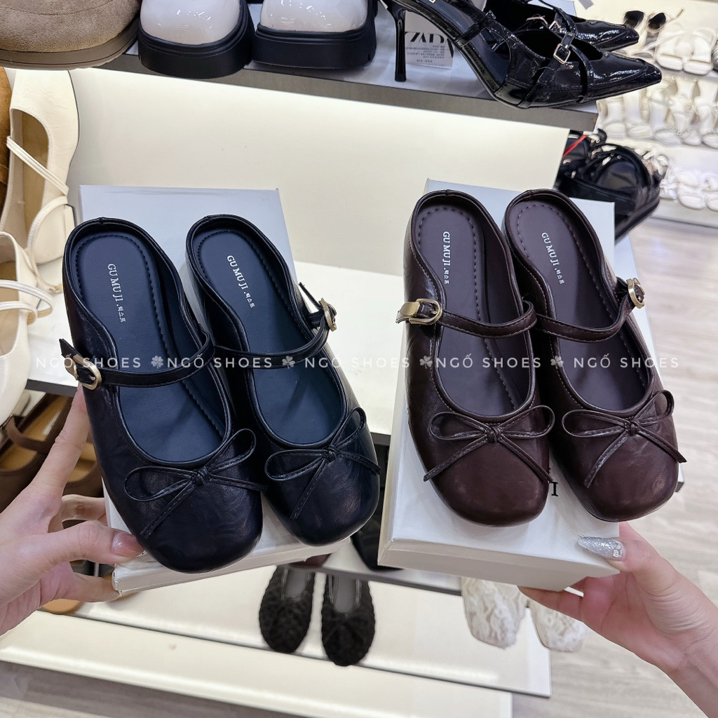 [PHOTO OF SHOES] เนคไทโบว์พื้นแบน Qc ครบกล่อง