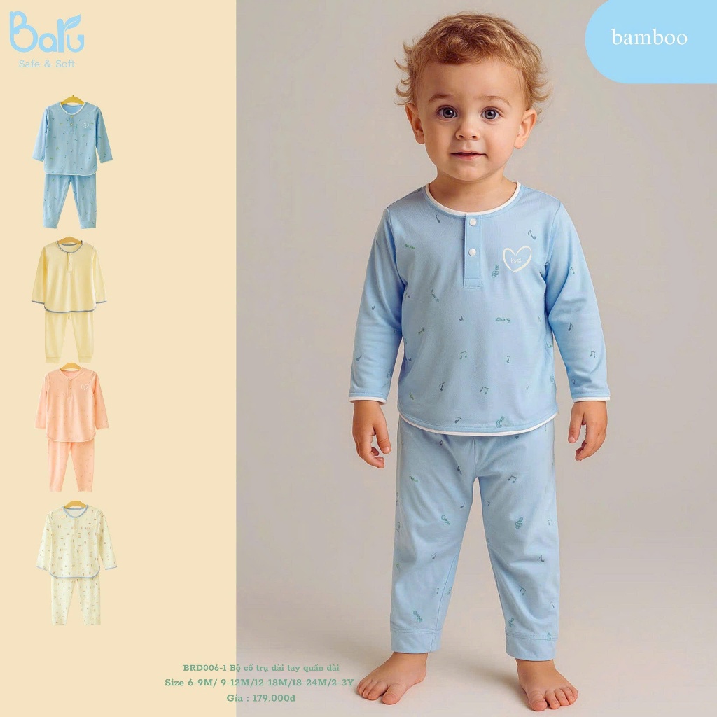 ชุดเซทคอเต่าขายาวแขนยาว - BRD006-1