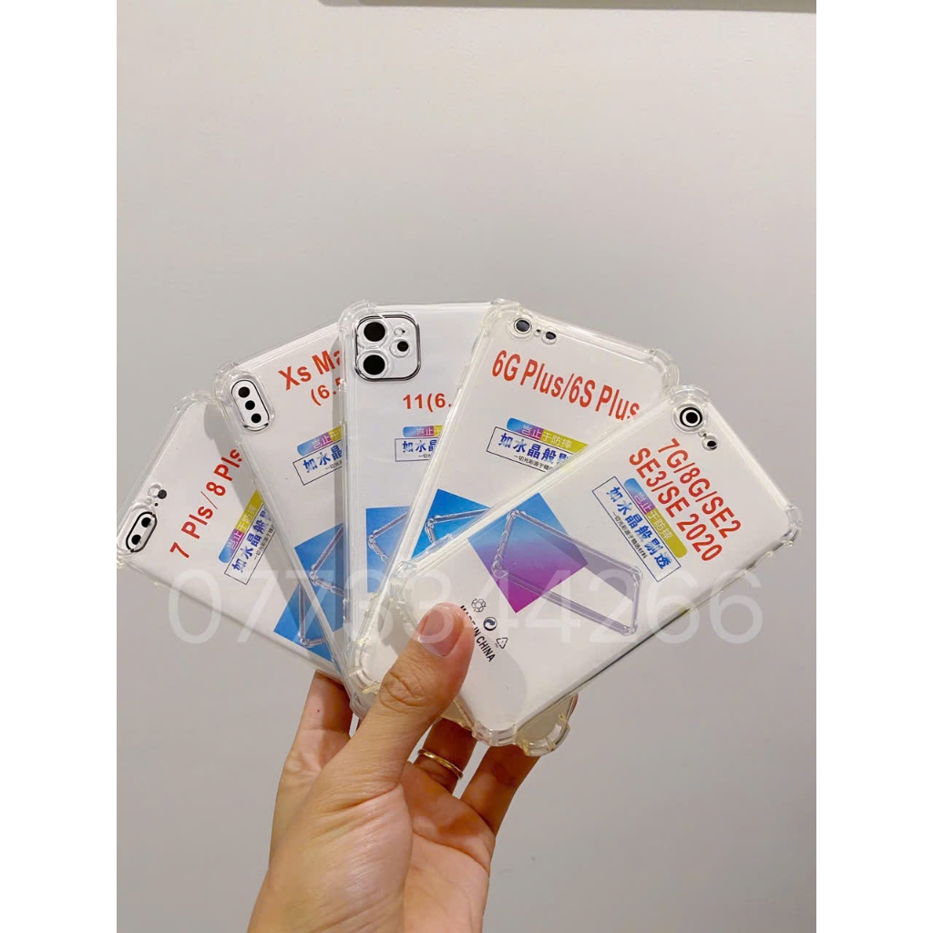 เคสสําหรับ IP 5 5S 6 6S 6 Plus 7G 8G 7 Plus 8 Plus X XS XR Xsmax....- โปร่งใส - กันกระแทก - puukento