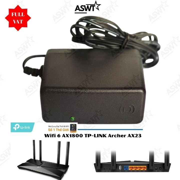 แหล่งจ่ายไฟสําหรับเครื่องส่งสัญญาณ TP-LINK Archer AX23 12V Wifi 6 AX1800 - 1 ปี อะแดปเตอร์ TPLink 12