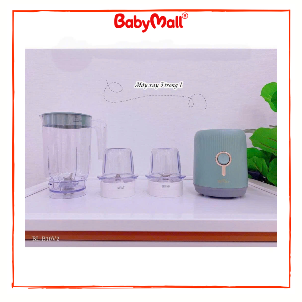 Bear Blender 3 กระปุก รุ่น LLJ C10P1 (BL-B10V2), LLJ-C04J1 สินค้าสากลหย่านมเด็กคุณภาพสูง