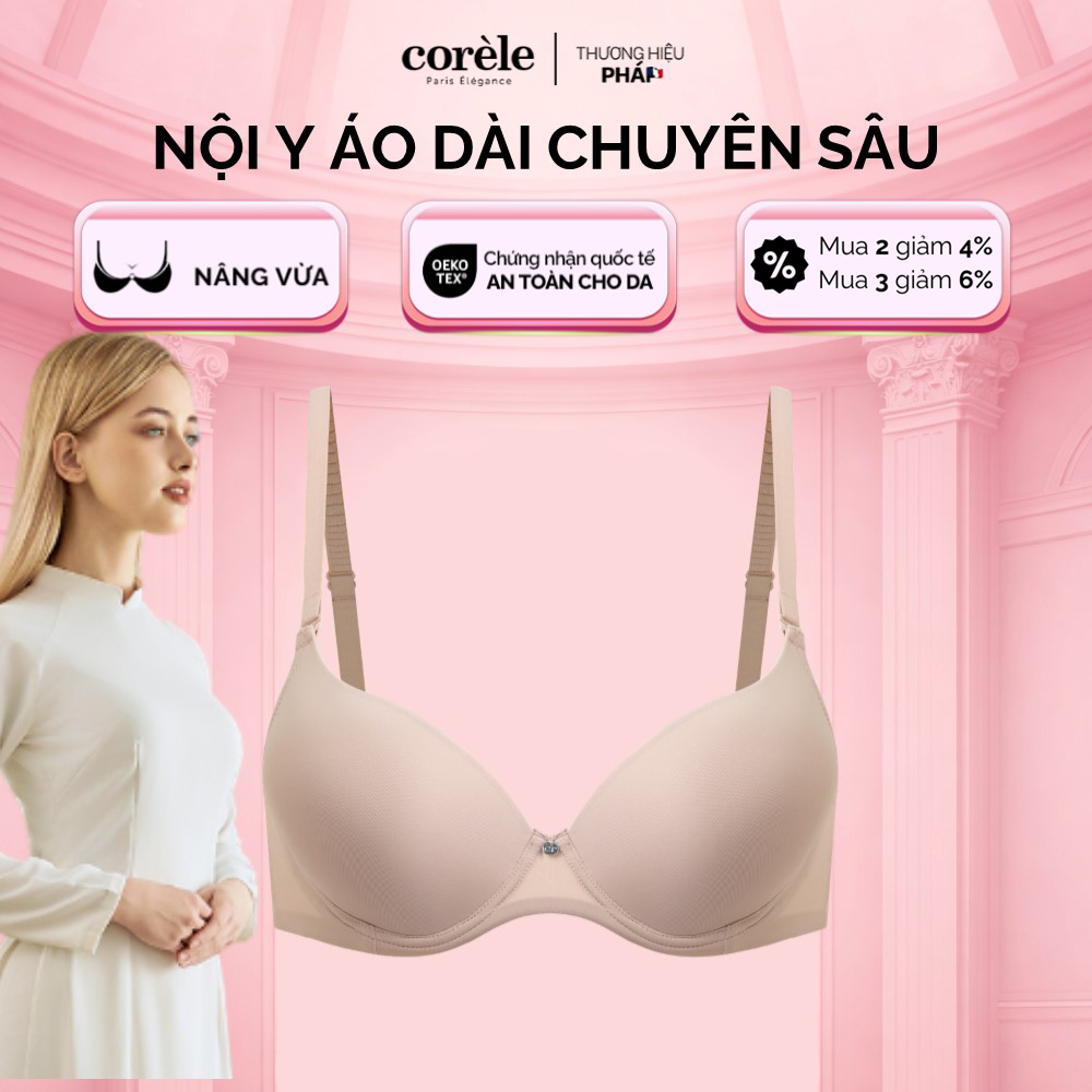 เสื้อชั้นในผู้หญิง ao dai เข้มข้น ยกกระชับหน้าอก มีโครง underwire มาตรฐานความปลอดภัย OEKO-TEX | CORÈ