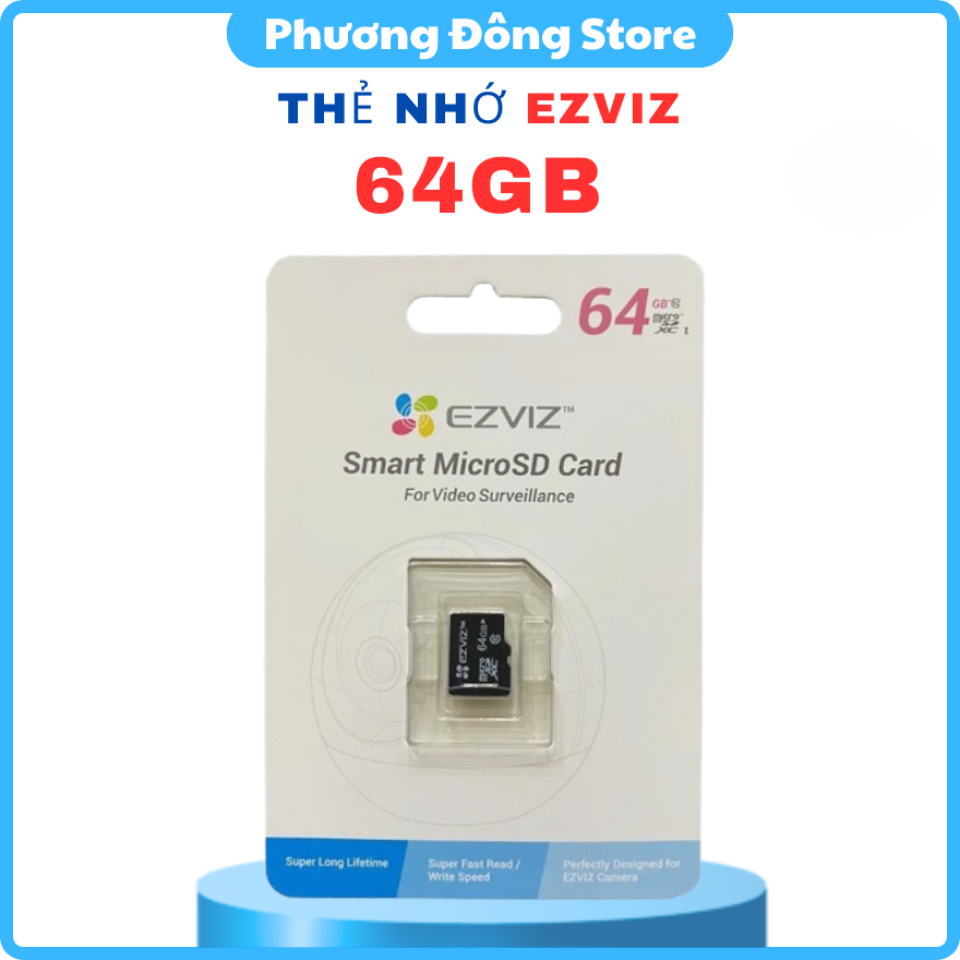 กล้อง EZVIZ 64Gb MEMORY CARD, IMOU, Hikvision, DAHUA, KABE, RABITCAM CAMERA MEMORY CARD - ความเร็วสู