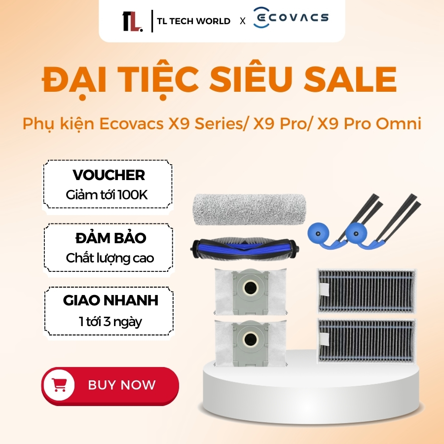 Ecovacs X9 Series/ X9 Pro/ X9 Pro Omni Accessories - สินค้าพรีเมี่ยม คุณภาพ 100% - TL Tech World