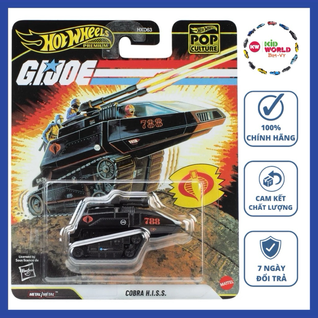 Hot Wheels Premium GIJOE Cobra HISS JHW83 ล้อยาง.