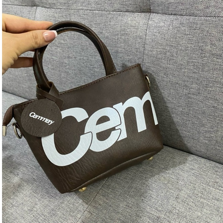 Fashion Cem Letter Mini Womens Handbag - Handbag with High Quality PU Leather Crossbody Strap Korean Style - DK329