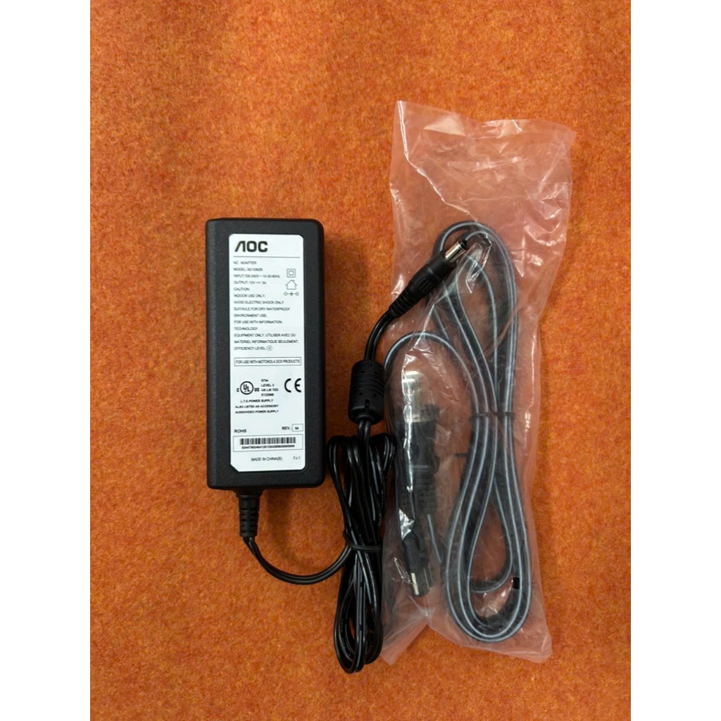 AOC ของแท้ HP, AOC 12V 3A แหล่งพลังงานจอภาพ