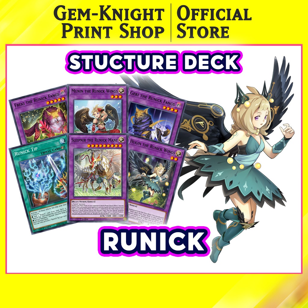[การ์ดพิมพ์ลาย] Yugioh Deck - Structure Deck: Runick Deck