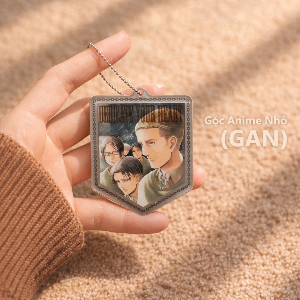 Levi, Eren, Erwin, Hange, พวงกุญแจ Jean Attack on Titan