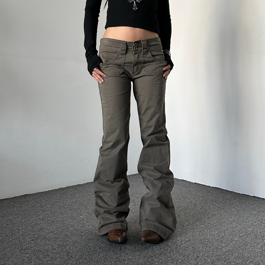 SPA Flared Khaki Pants 0353