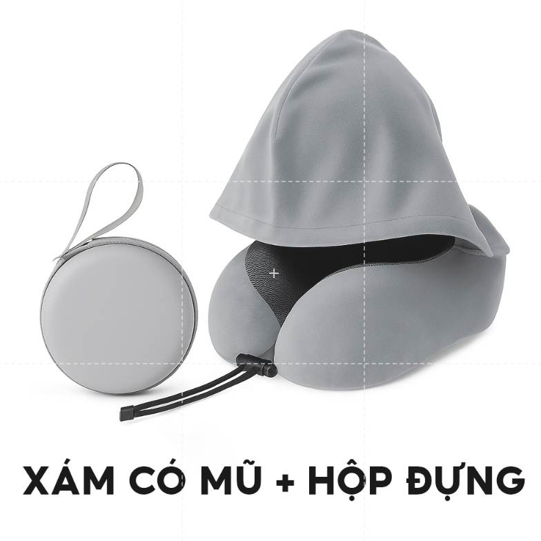 EMA หมอนรองคอรูปตัว U เมมโมรี่โฟม - ช่วยลดอาการปวดคอ ใช้สําหรับพนักงานออฟฟิศ และผู้เดินทาง Happykids