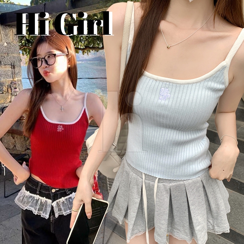 Hi girl เสื้อเชิ้ตผู้หญิงสองชิ้น Slim and Stretching สีสันสดใส เหมาะสําหรับหน้าร้อน Y9911