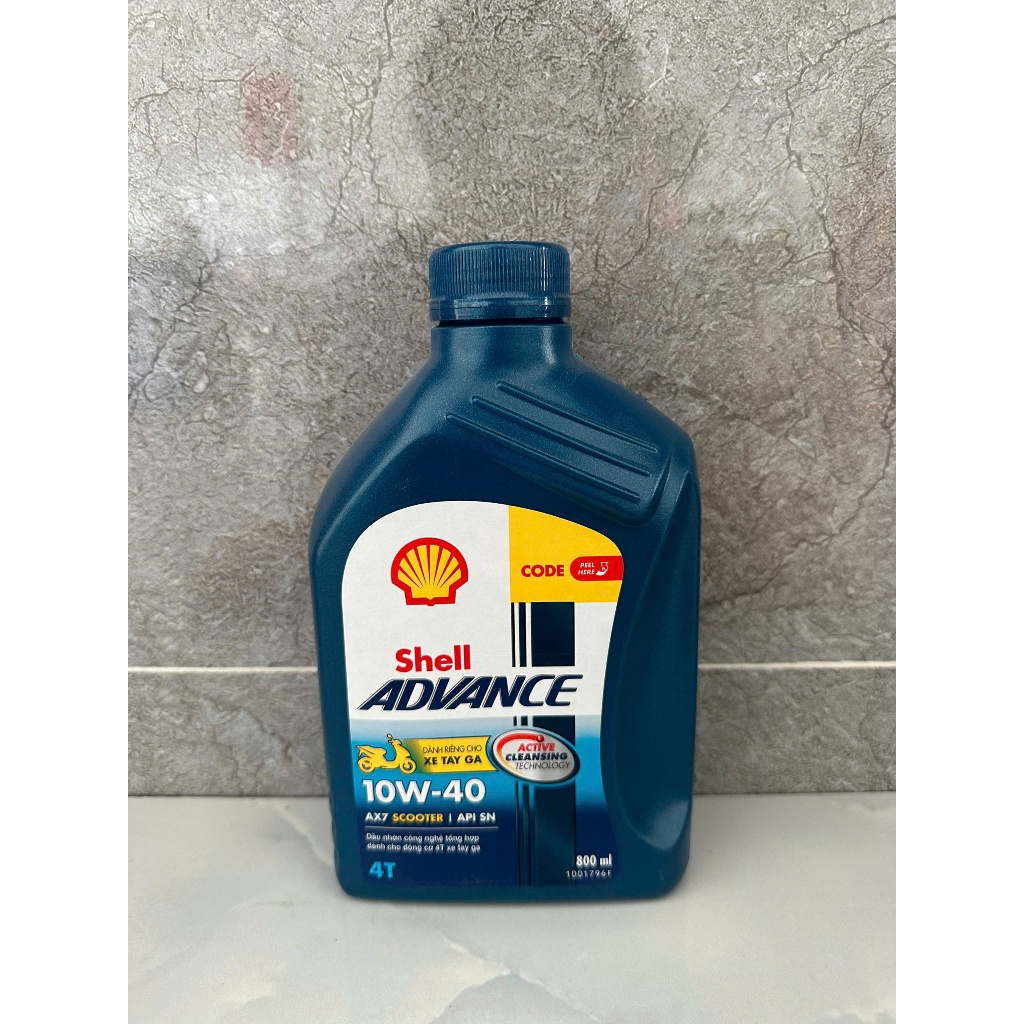 Shell Advance AX7 Scooter 10w40 API SN 800ML - การยอมรับของแท้