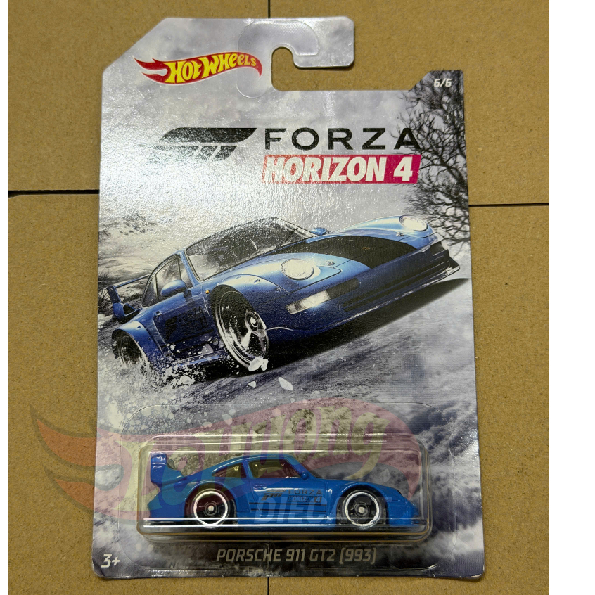 Lehuong Diecast - Hot Wheels Porsche 911 GT2 (993) จากซีรีส์ Forza Horizon 4 (สีเขียว)