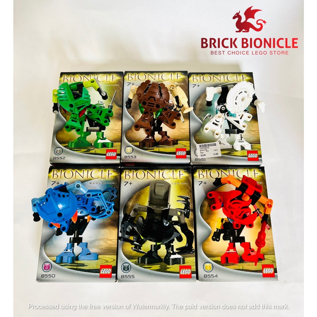 LEGO BIONICLE - BIONICLE BOHROK VA TOY 8550-8551-8552-8553-8554-8555