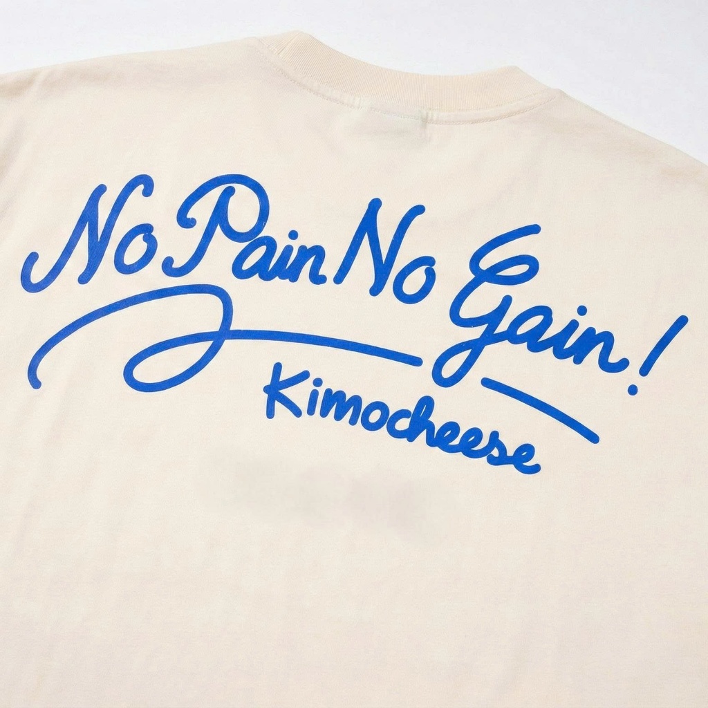 [NO PAIN NO GAIN] เสื้อยิมโอเวอร์ไซส์ ผ้าคอตตอน 100% นุ่มเนียน ทรงปล่อยสปอร์ต