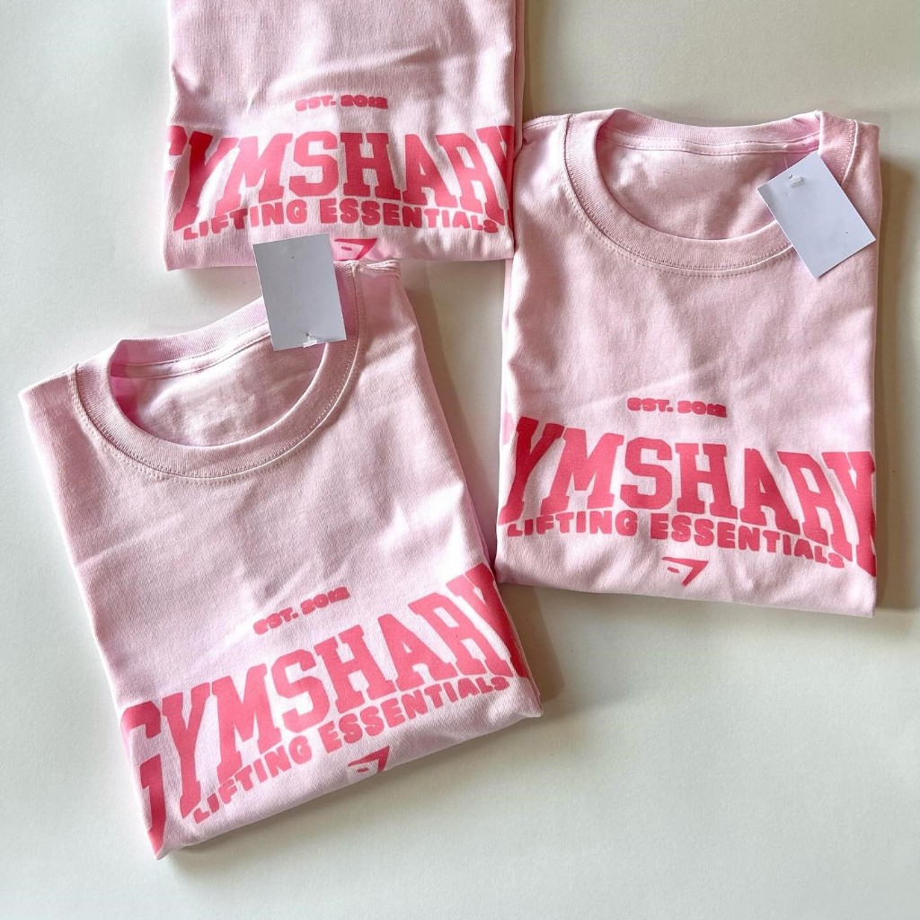 [GS LIFTING ESSENTIALS] gym.shark เสื้อยืดผ้าฝ้าย ยิมโอเวอร์ไซส์ 100%