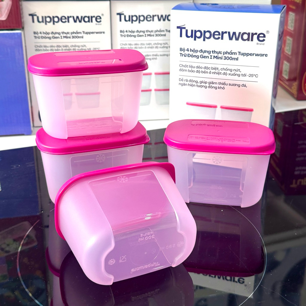 Tupperware 290ml/300ml Freezer Box (พร้อมกล่อง) - พลาสติกบริสุทธิ์ที่ปลอดภัย
