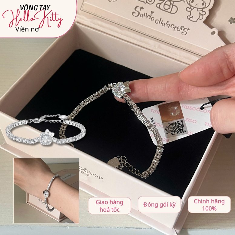 สร้อยข้อมือ Hello Kitty พร้อม Rhinestone Bow (ZGO Tidecolor)  Sanrio