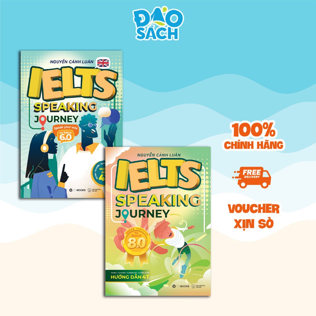 หนังสือ Combo - IELTS Speaking Journey Band 6.0 & 8.0 - Nugen Canth Luan